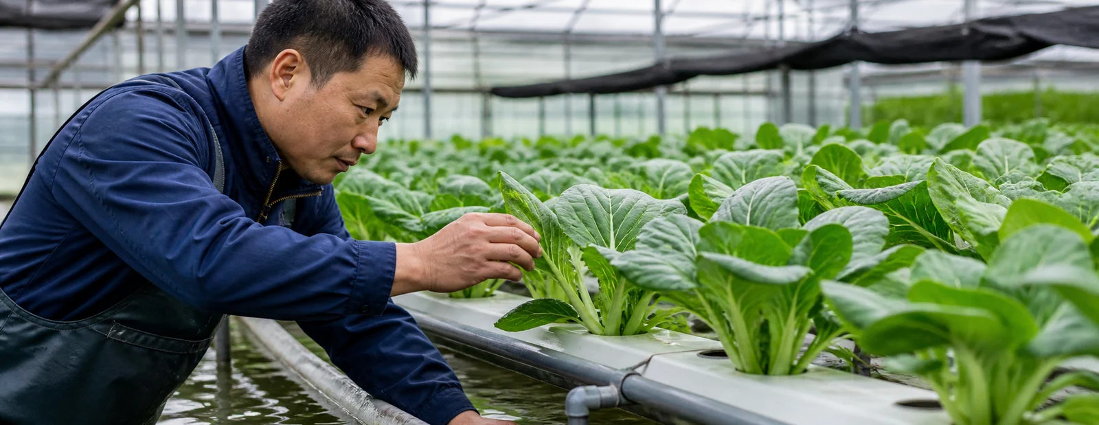 Aquaponics operation support and leafy-green crop management